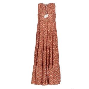 NWT Cara Cara Grace Maxi Dress - Moroccan Tile Spice